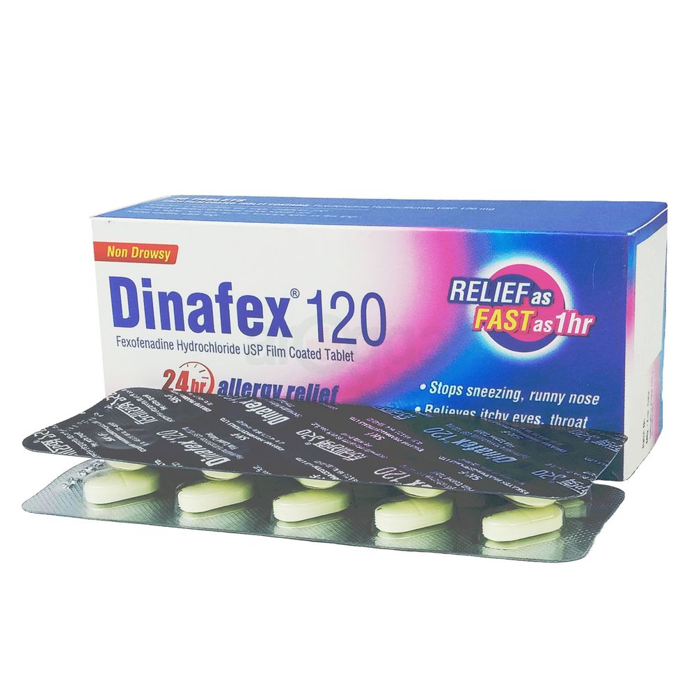 Picture of Dinafex 120mg Tablet