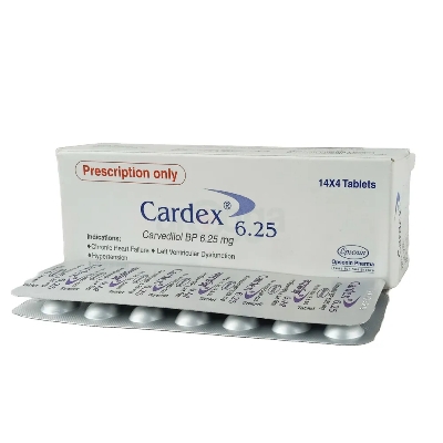 Picture of Cardex 6.25mg Tablet