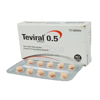 Picture of Teviral 0.5mg Tablet