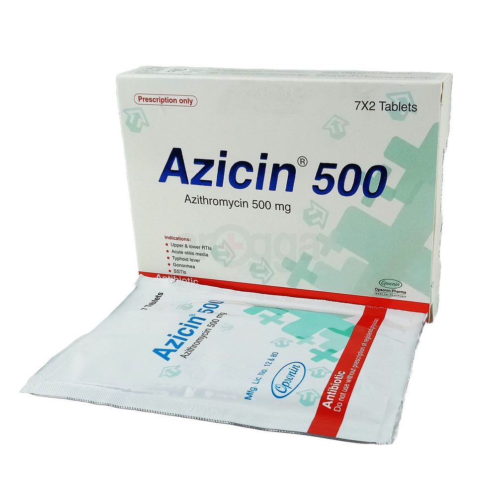 Picture of Azicin 500mg Tablet