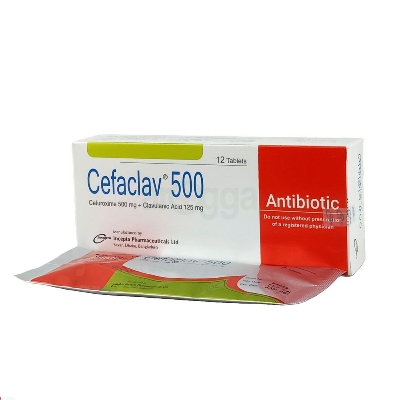Picture of Cefaclav 500mg Tablet