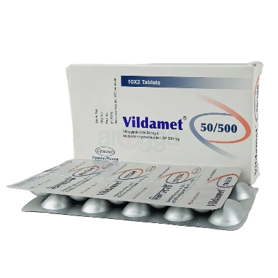 Picture of Vildamet 50/500mg Tablet