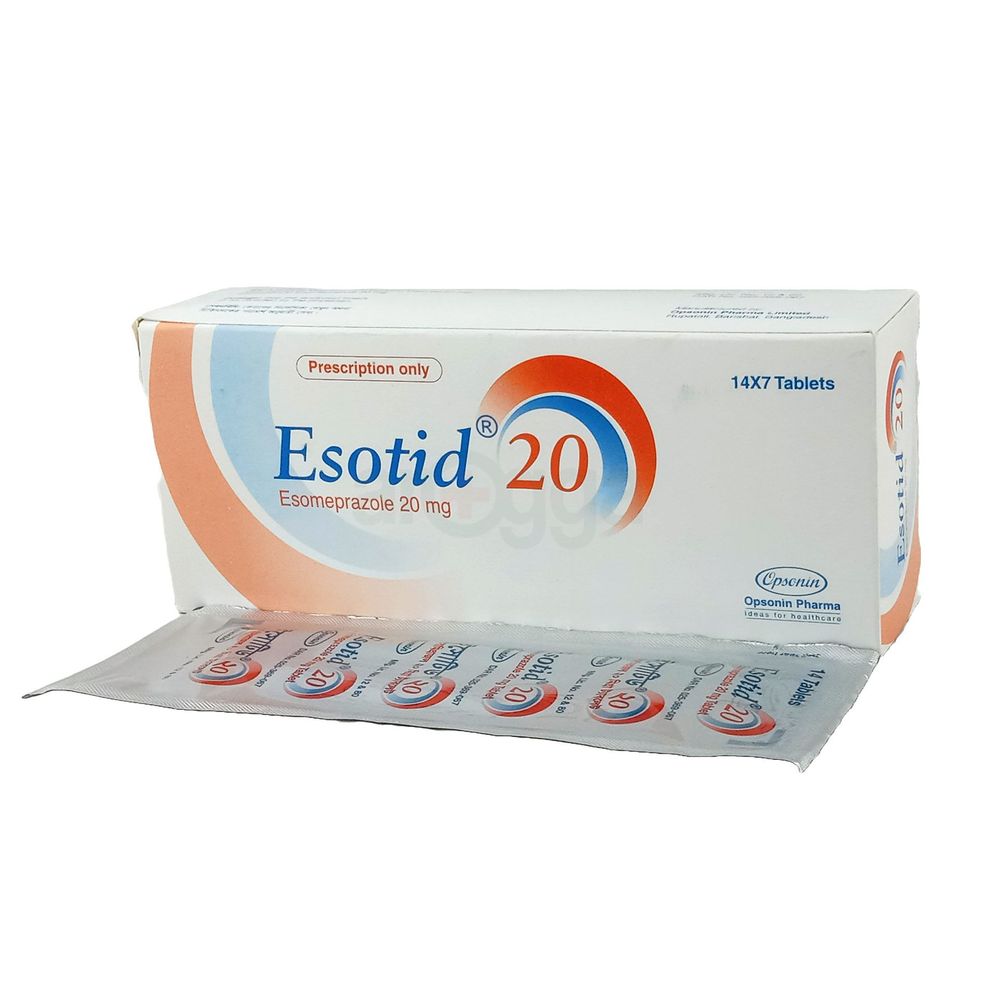 Picture of Esotid 20 mg Tablet 1 pc
