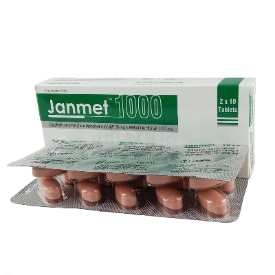 Picture of Janmet 1000mg Tablet