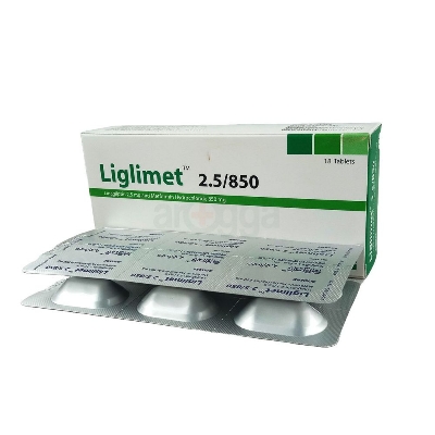Picture of Liglimet 2.5/850mg Tablet
