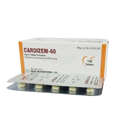 Picture of Cardizem 60mg Tablet