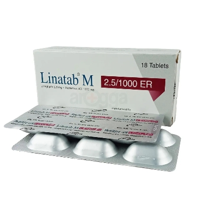 Picture of LinaTablet M ER 2.5/1000mg Tablet