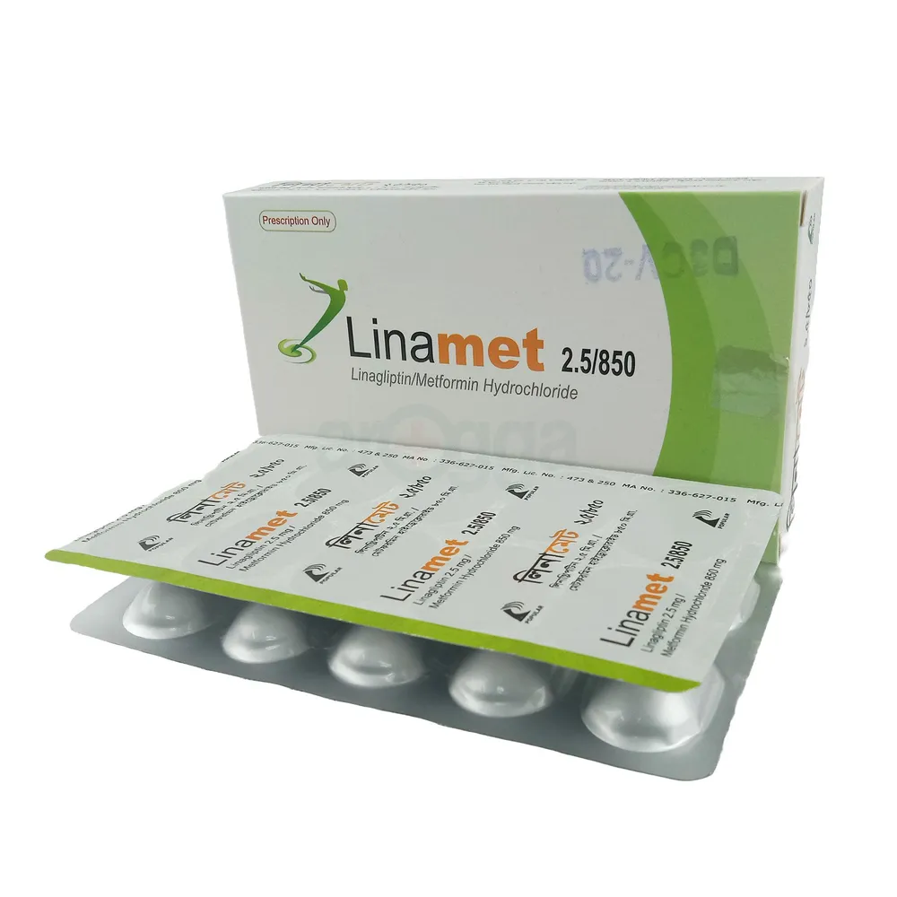 Picture of Linamet 2.5/850mg Tablet