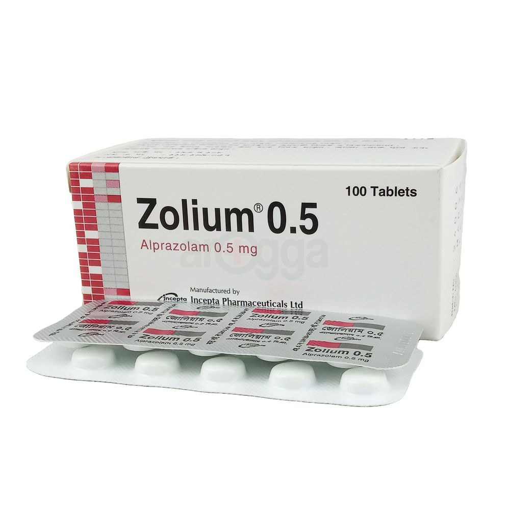 Picture of Zolium 0.5mg Tablet
