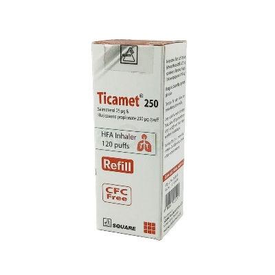 Picture of Ticamet 25/250mcg Inhaler Refill