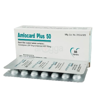 Picture of Amlocard Plus 5/50mg Tablet