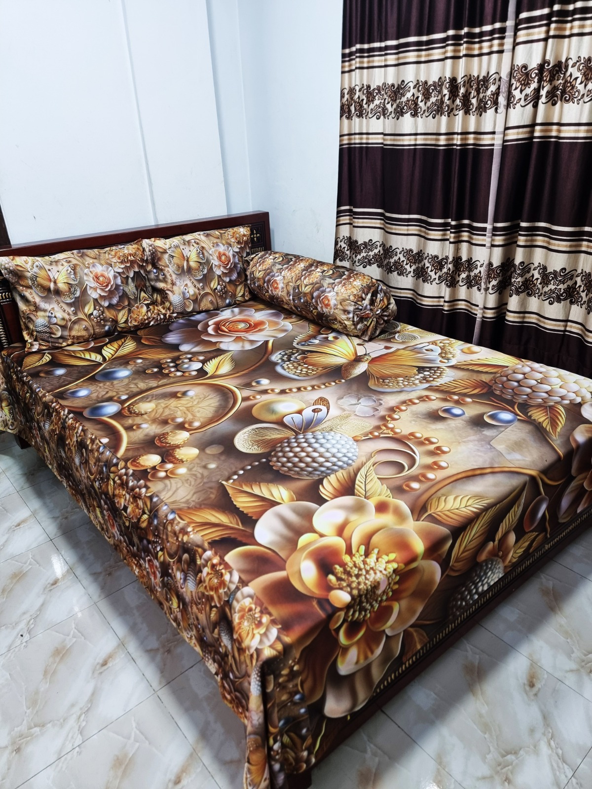 Buy China Premium 3D Design Bed Sheet - MS-970 at Best Price In Bangladesh