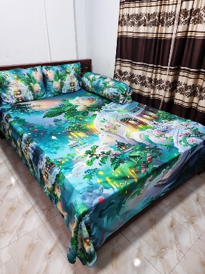 Buy China Premium 3D Design Bed Sheet - MS-970 at Best Price In Bangladesh