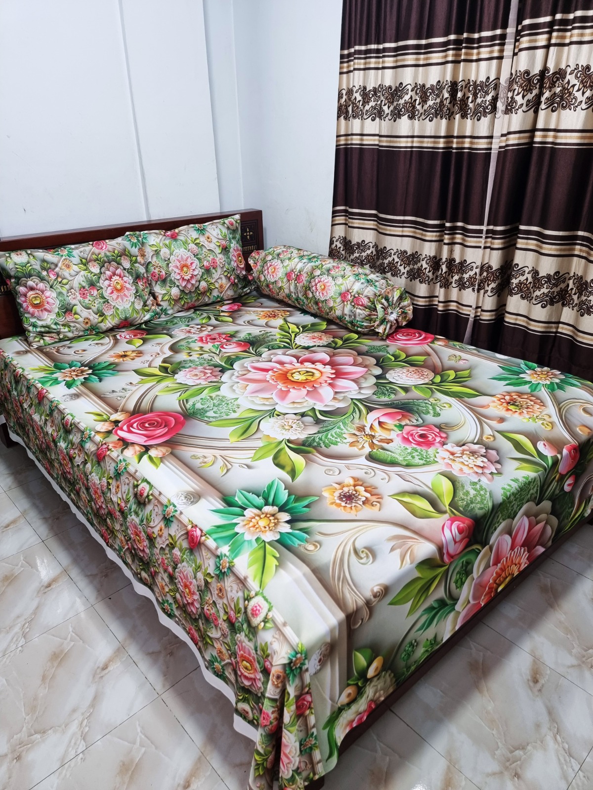 Buy China Premium 3D Design Bed Sheet - MS-970 at Best Price In Bangladesh