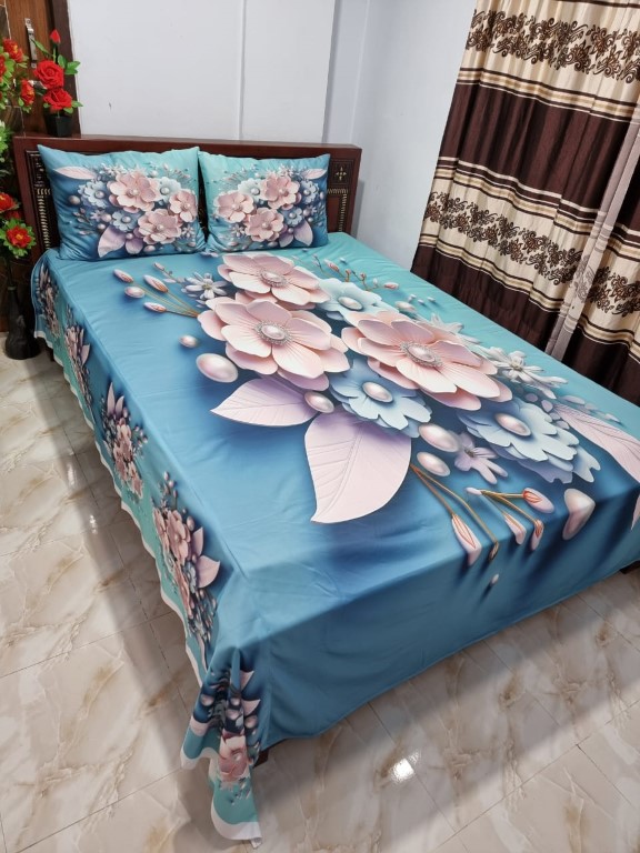 Buy China Premium 3D Design Bed Sheet - MS-970 at Best Price In Bangladesh