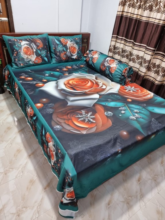 Buy China Premium 3D Design Bed Sheet - MS-970 at Best Price In Bangladesh