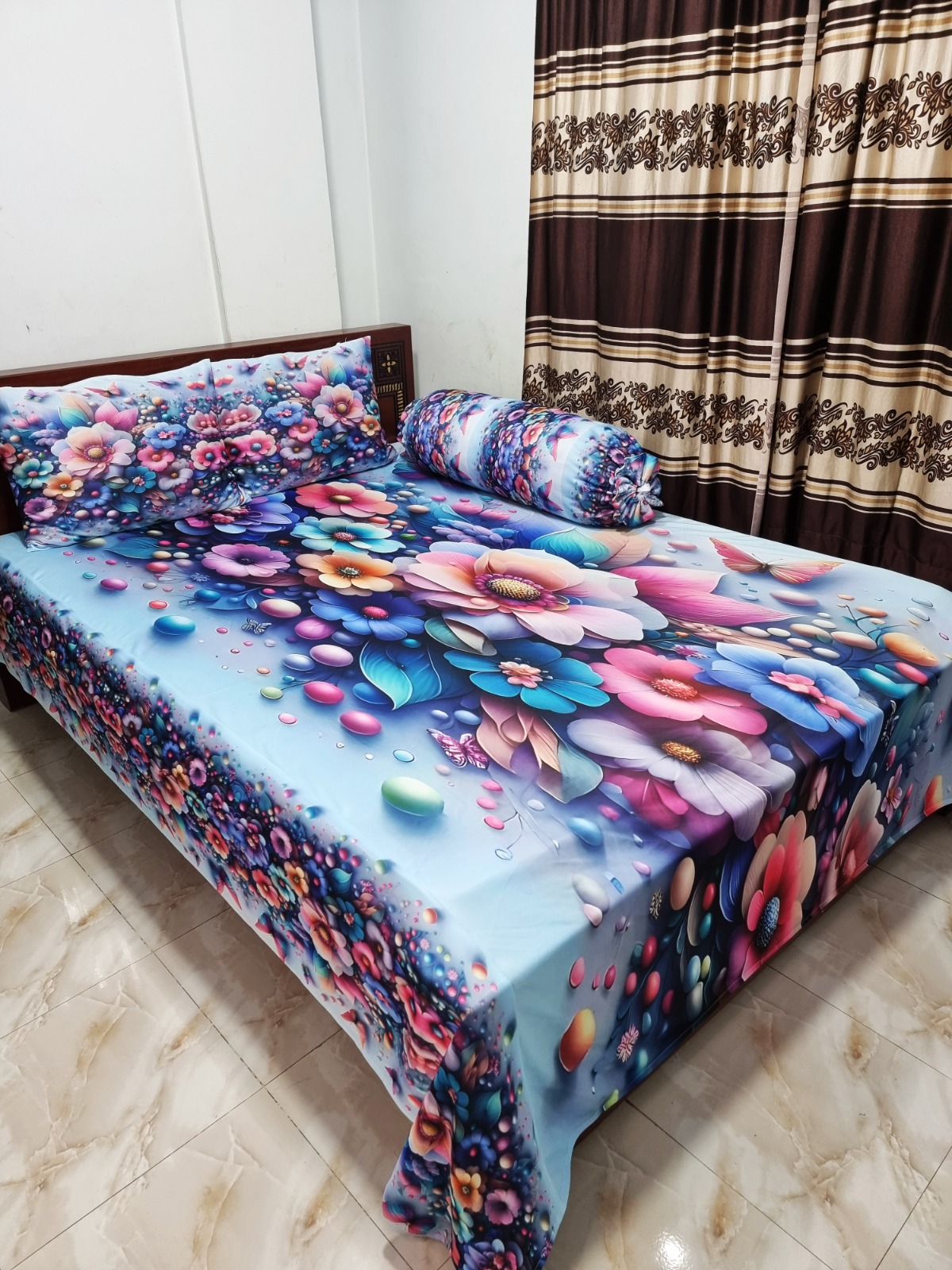 Buy China Premium 3D Design Bed Sheet - MS-970 at Best Price In Bangladesh