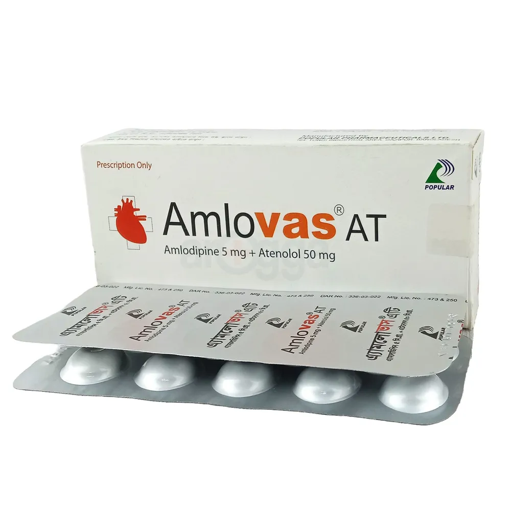 Picture of Amlovas AT 5/50mg Tablet