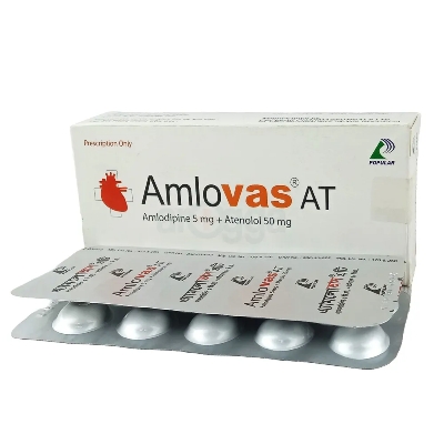 Picture of Amlovas AT 5/50mg Tablet