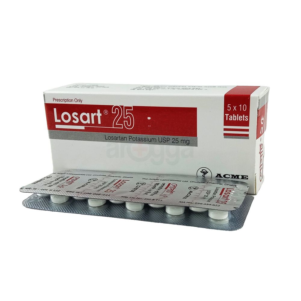 Picture of Losart 25mg Tablet