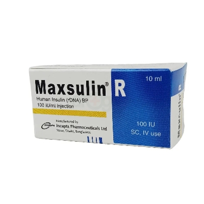 Picture of Maxsulin R 100 IU SC Inj.