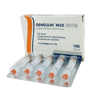 Picture of Gensulin M30 3ml cartridge SC Inj.