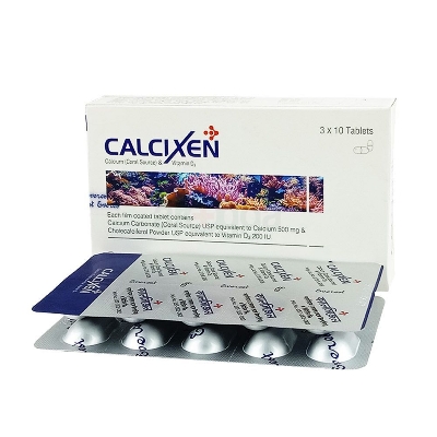 Picture of Calcixen 500mg+200IU Tablet