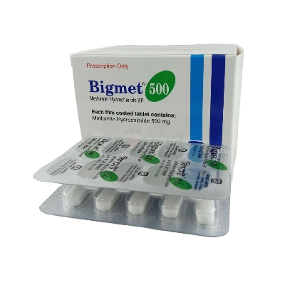 Picture of Bigmet 500mg Tablet