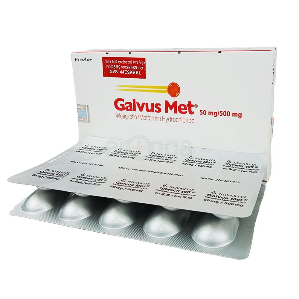 Picture of Galvus Met 50/500mg Tablet