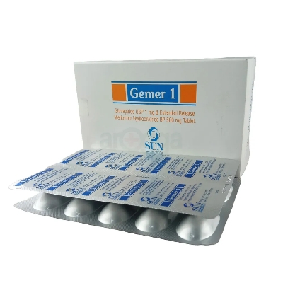 Picture of Gemer 1mg Tablet