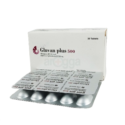 Picture of Gluvan Plus 500mg Tablet