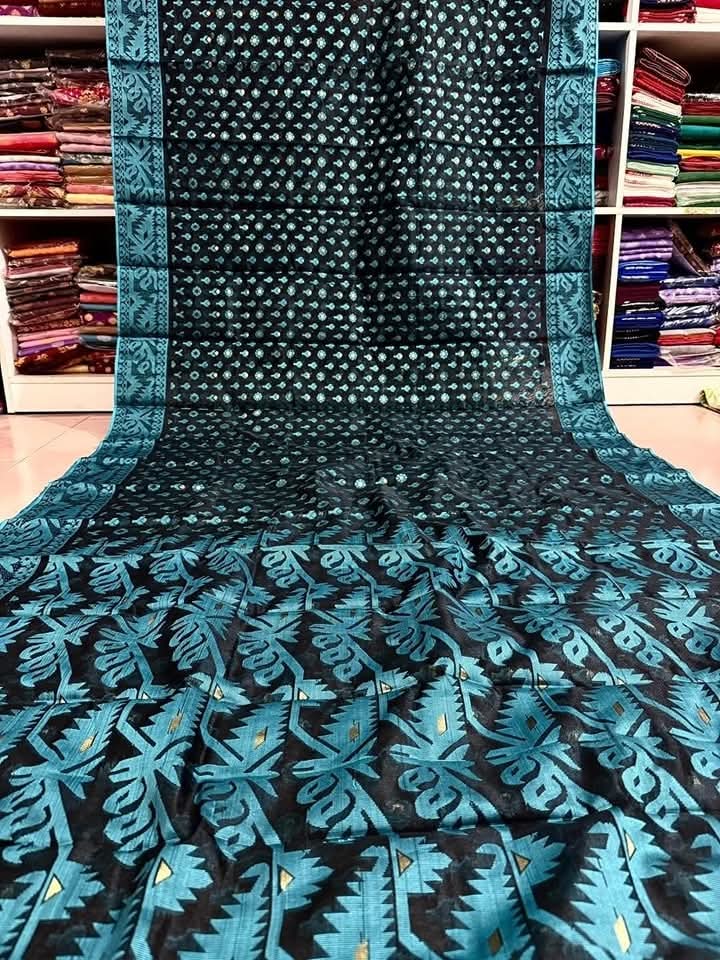 Picture of হাফ সিল্ক তাঁত জামদানি শাড়ী / Half-Silk Tant Jamdani Saree