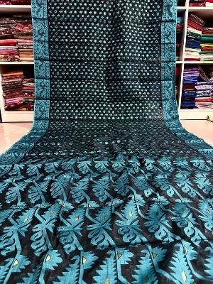 Picture of হাফ সিল্ক তাঁত জামদানি শাড়ী / Half-Silk Tant Jamdani Saree