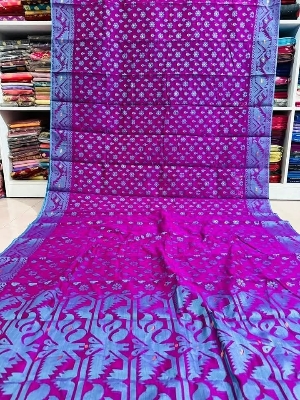 Picture of হাফ সিল্ক তাঁত জামদানি শাড়ী / Half-Silk Tant Jamdani Saree