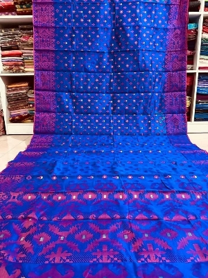 Picture of হাফ সিল্ক তাঁত জামদানি শাড়ী / Half-Silk Tant Jamdani Saree