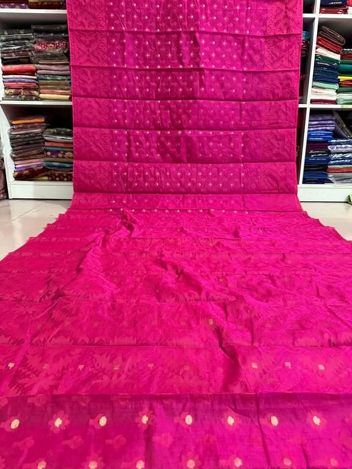 Picture of হাফ সিল্ক তাঁত জামদানি শাড়ী / Half-Silk Tant Jamdani Saree