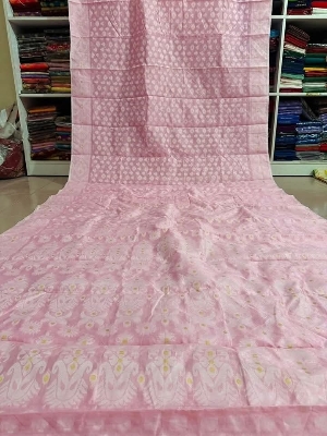 Picture of হাফ সিল্ক তাঁত জামদানি শাড়ী / Half-Silk Tant Jamdani Saree