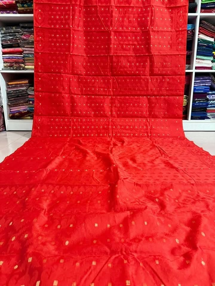 Picture of হাফ সিল্ক তাঁত জামদানি শাড়ী / Half-Silk Tant Jamdani Saree