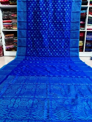 Picture of হাফ সিল্ক তাঁত জামদানি শাড়ী / Half-Silk Tant Jamdani Saree