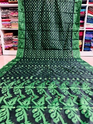 Picture of হাফ সিল্ক তাঁত জামদানি শাড়ী / Half-Silk Tant Jamdani Saree