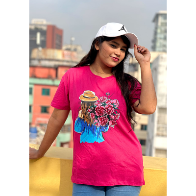 Buy Regular Fit DTF Printed Half Sleeve Plain T-Shirt for Women & Girls at  Best Price in Bangladesh