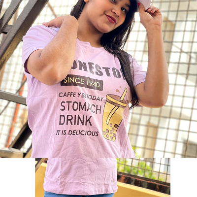 Buy Regular Fit DTF Printed Half Sleeve Plain T-Shirt for Women & Girls at  Best Price in Bangladesh