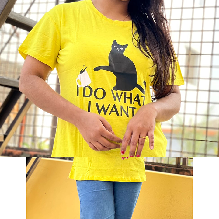 Buy Regular Fit DTF Printed Half Sleeve Plain T-Shirt for Women & Girls at  Best Price in Bangladesh