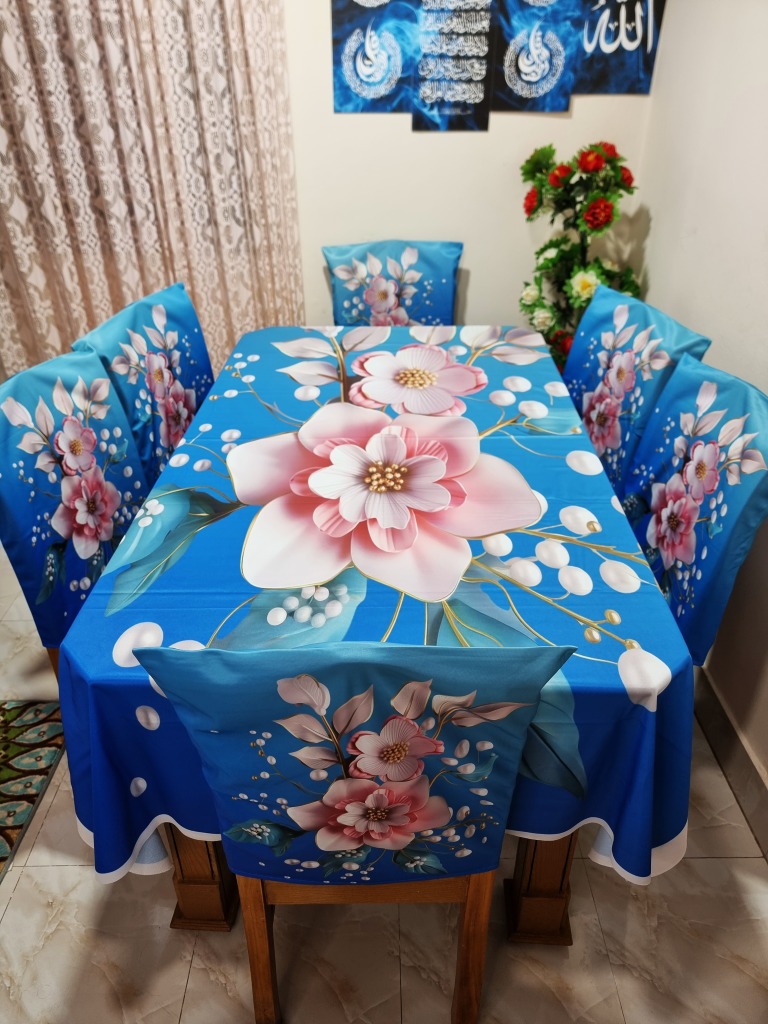 Buy China Premium 3D Print Table Cloth Set - BK-7502 at Best Price In Bangladesh