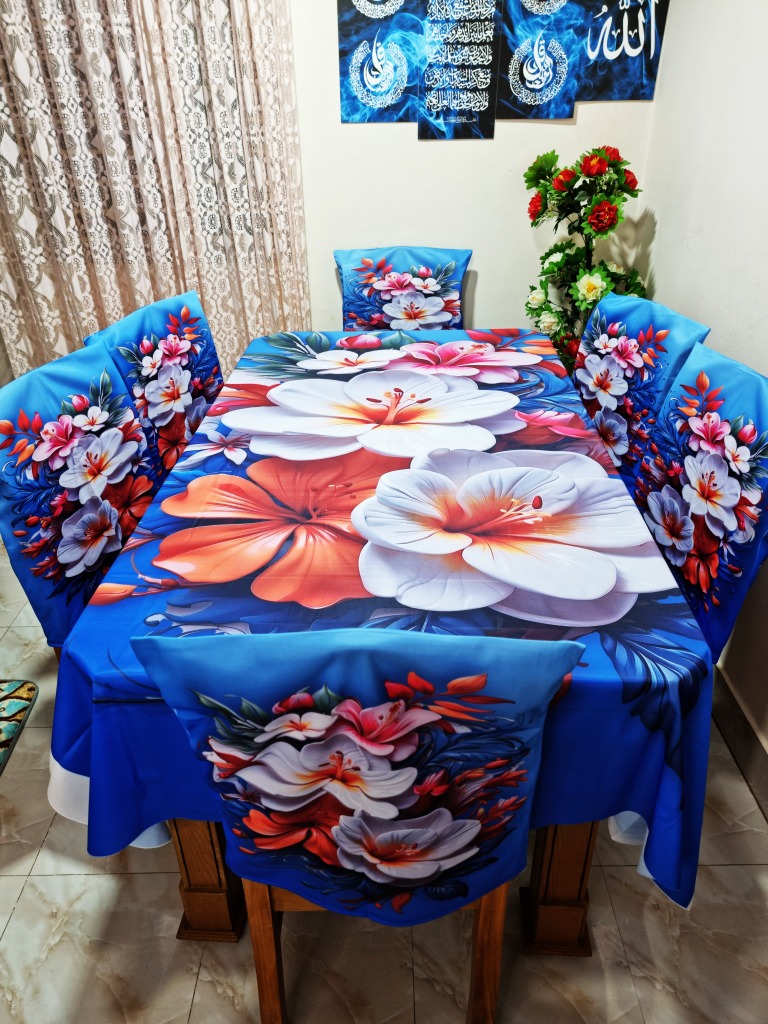 Buy china-premium-3d-print-table-cloth-set-bk-7504 at Best Price In Bangladesh