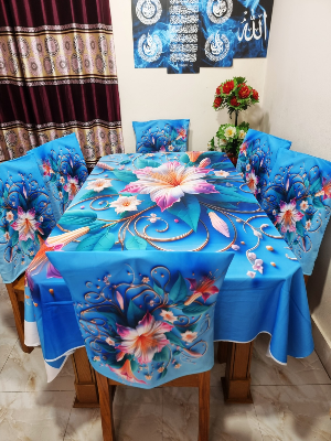 Buy china-premium-3d-print-table-cloth-set-bk-7518 at Best Price In Bangladesh