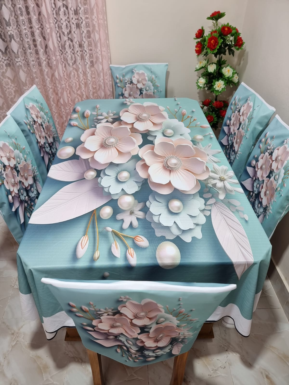 Buy china-premium-3d-print-table-cloth-set-bk-7522 at Best Price In Bangladesh