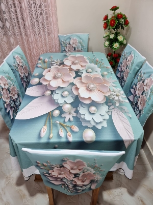 Buy china-premium-3d-print-table-cloth-set-bk-7522 at Best Price In Bangladesh