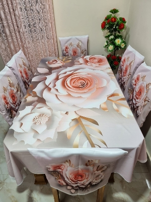 Buy china-premium-3d-print-table-cloth-set-bk-7525 at Best Price In Bangladesh