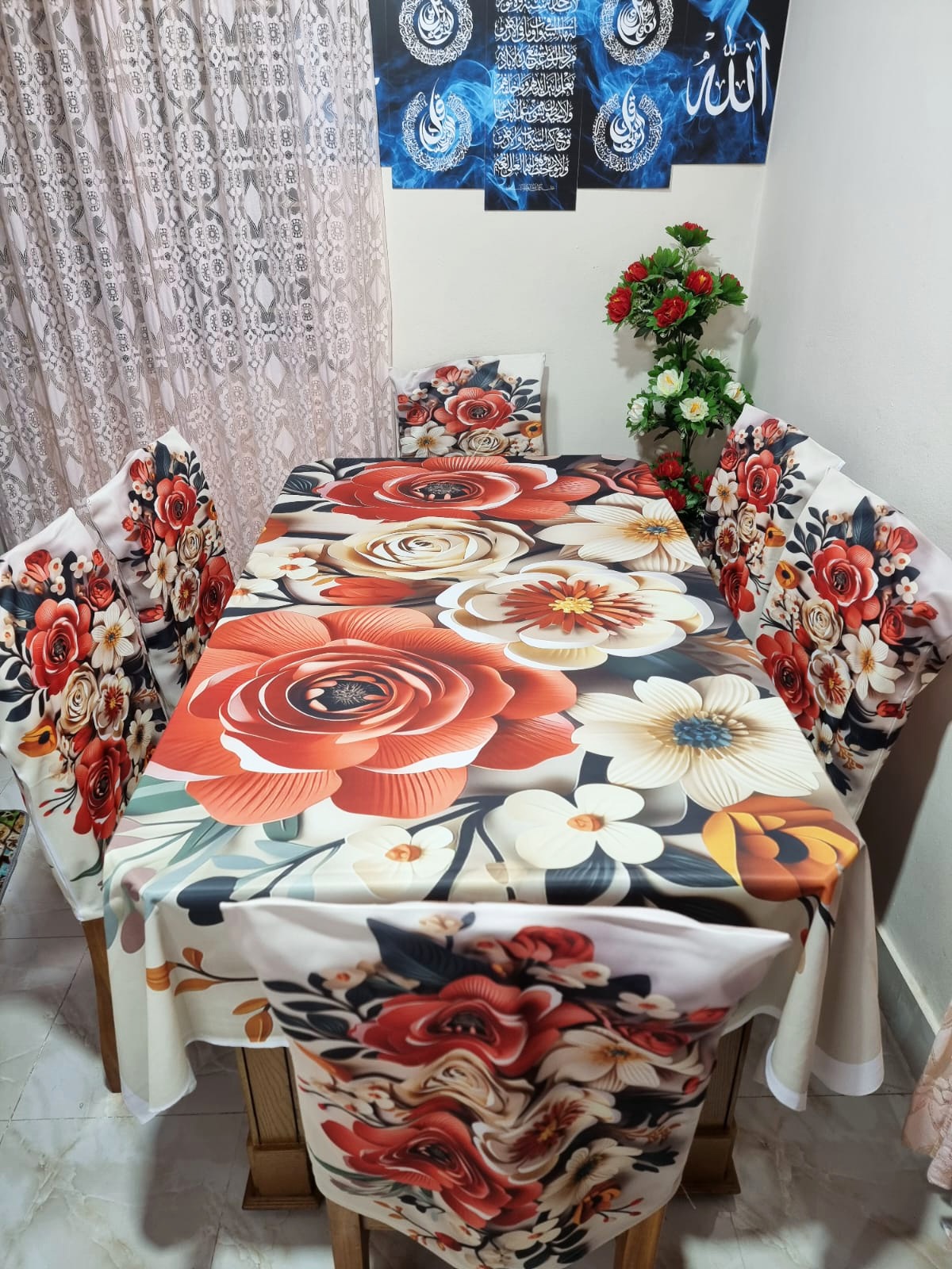 Buy china-premium-3d-print-table-cloth-set-bk-7532 at Best Price In Bangladesh